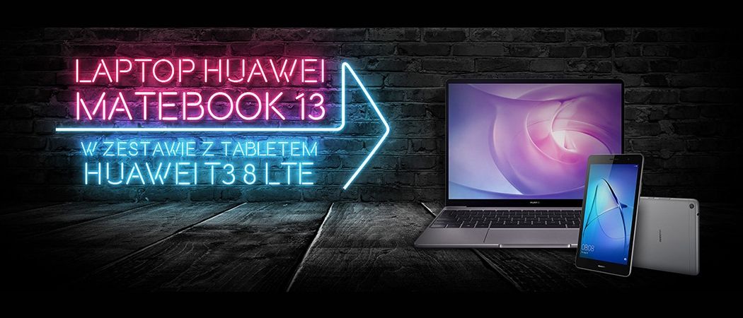 Promocja w Redcoon - kup wybrany laptop HUAWEI MateBook 13 i zyskaj tablet w prezencie!