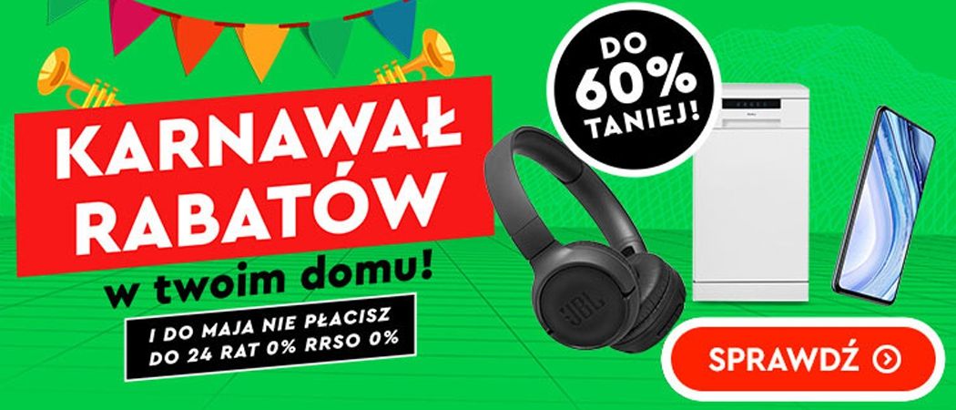 Promocja KARNAWAŁ RABAT&Oacute;W w Ole Ole - kup promocyjne RTV nawet do 60% taniej!
