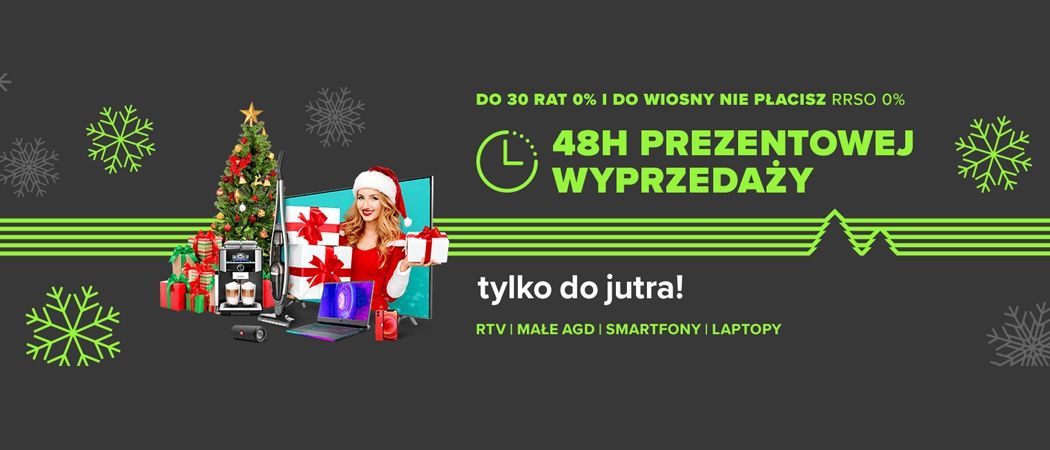 Promocja 48H PREZENTOWEJ WYPRZEDAŻY w Neonet - kup jeszcze taniej wybrane RTV!