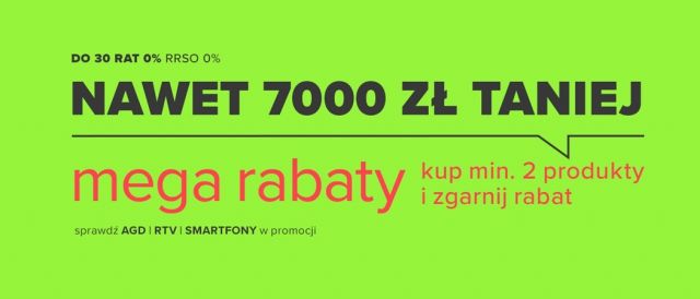 Promocja MEGA RABATY w Neonet 