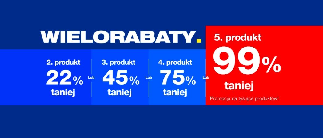 Promocja WIELORABATY w RTV EURO AGD - kup wybrane RTV i zyskaj rabat na jeden ze sprzęt&oacute;w!