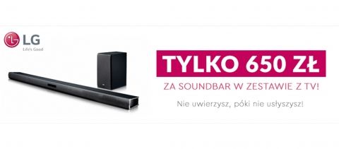 Promocja na soundbary LG w RTV EURO AGD