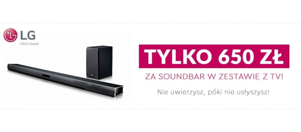 Promocja LG - kup telewizor i odbierz rabat na soundbar LG!