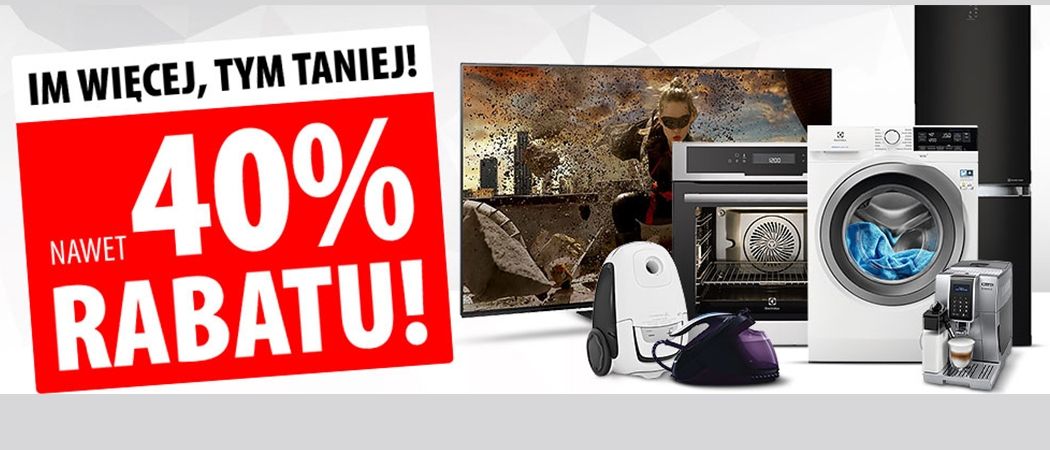Promocja na telewizory i RTV - do 40% zniżki na jeden z produkt&oacute;w w Media Expert!