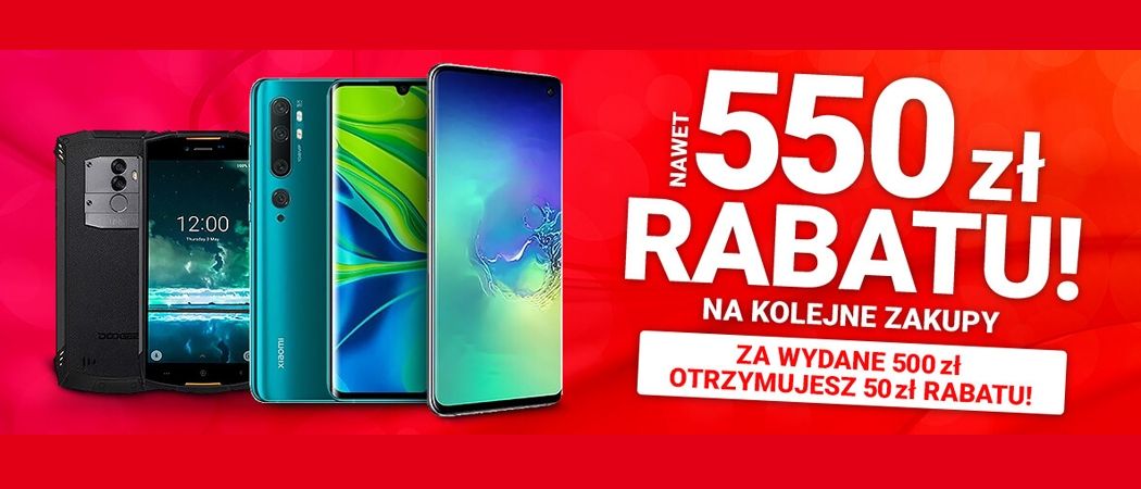 Promocja Avans na smartfony - kup promocyjny smartfon i zyskaj do 550 zł na następne zakupy!