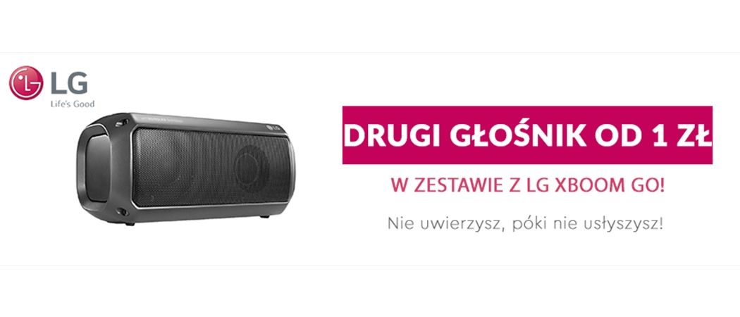 Promocja w RTV EURO AGD - kup głośnik mobilny, a drugi głośnik otrzymasz za 1 zł!