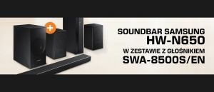 Soundbar w zestawie z głośnikiem w SATURN!