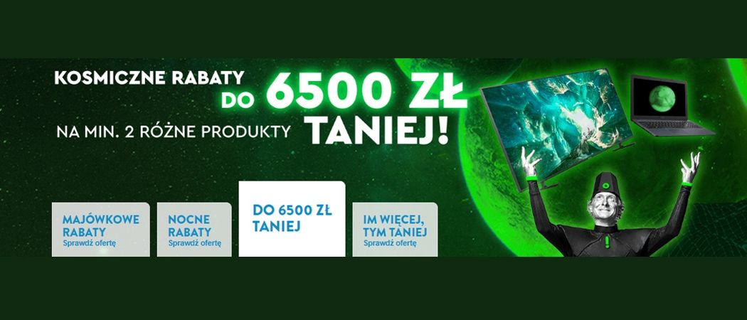 Promocja KOSMICZNE RABATY w Ole Ole - kup jeszcze taniej promocyjne RTV!
