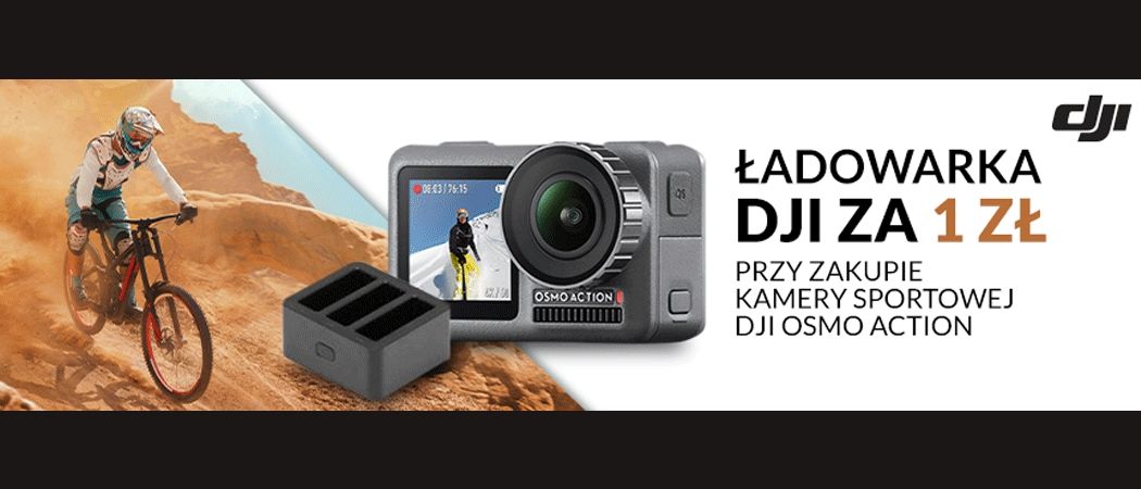 Promocja DJI w RTV EURO AGD - kup wybraną kamerę i odbierz ładowarkę gratis!