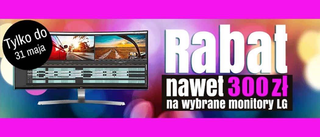 Rabaty na monitory LG w RTV EURO AGD - nawet 300 zł taniej!
