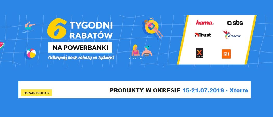 Kup wybrany powerbank z dodatkową zniżką w promocji "6 tygodni rabat&oacute;w na powerbanki" w RTV EURO AGD!