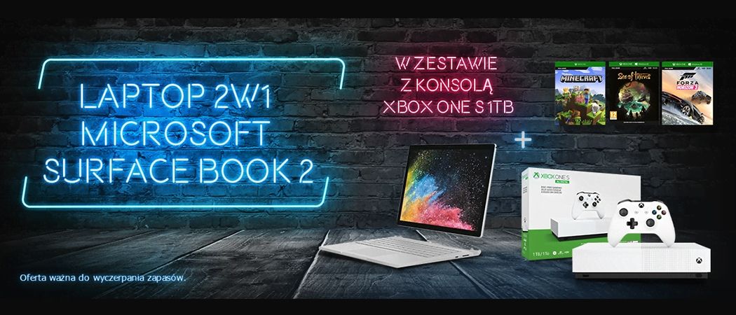 Kup promocyjny laptop Microsoft Surface i odbierz w prezencie konsolę XBOX w promocji Redcoon!
