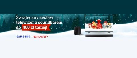 Promocja na telewizory z tańszym soundbarem w RTV EURO AGD