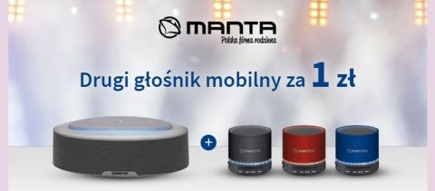 Promocja na głośniki MANTA w Media Expert