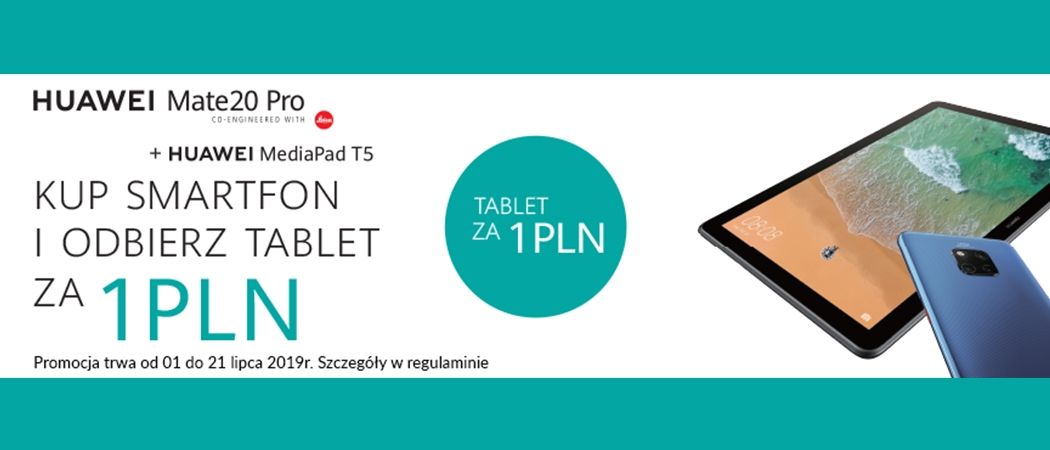 Promocja w RTV EURO AGD - kup wybrany smartfon HUAWEI i odbierz tablet za 1 zł!