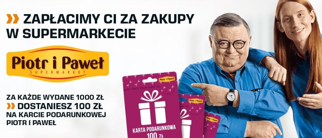 Kup telewizor, komputer lub RTV i odbierz bony na zakupy w Piotr i Paweł za darmo!