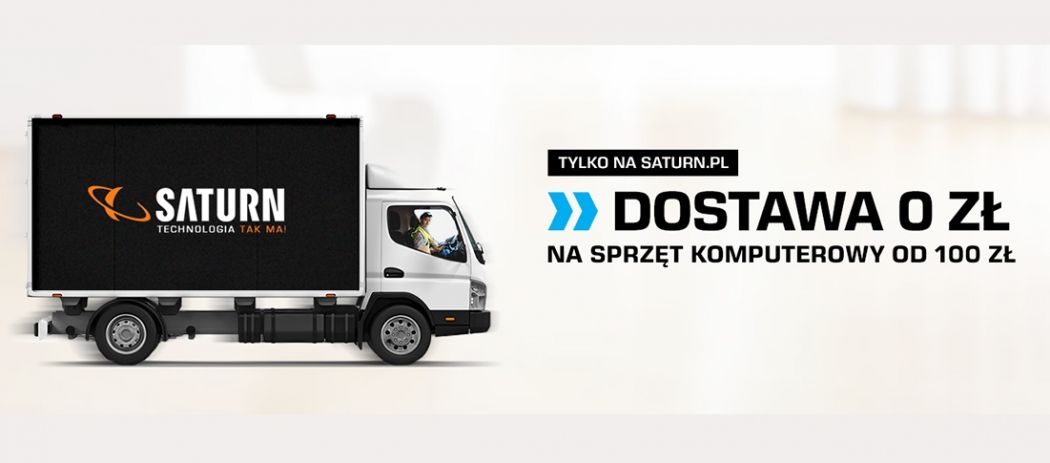 Promocja Saturn - kup sprzęt komputerowy za min. 100 zł, a dostawę otrzymasz gratis!