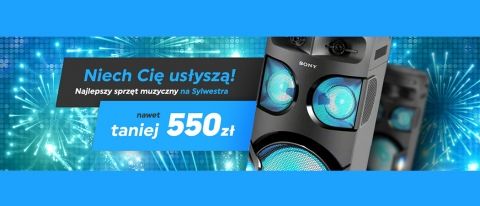 Promocja sylwestrowa na sprzęt audio w NEONET