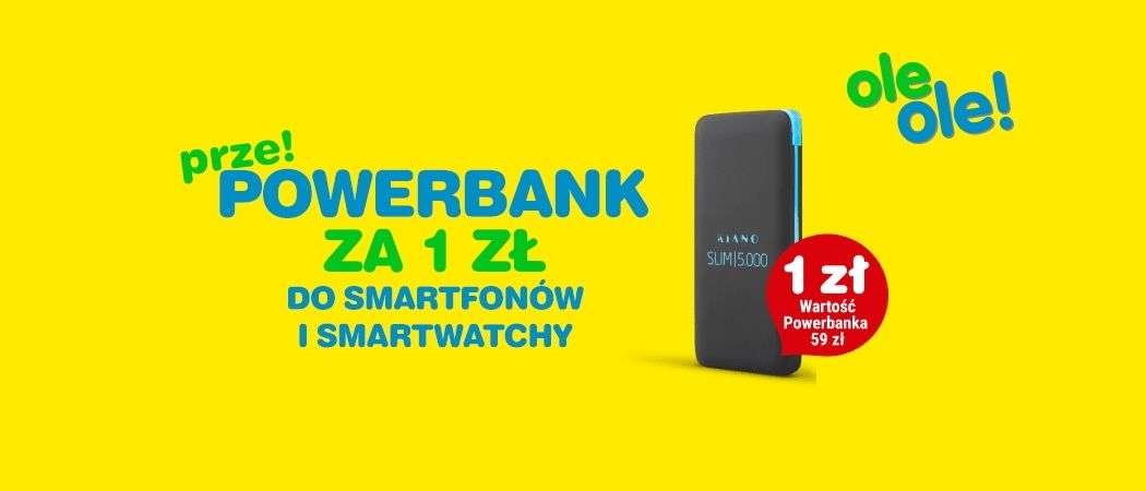 Kup smartfon i odbierz w powerbank w prezencie od OleOle!