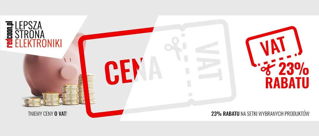 Promocja REDCOON bez VAT - odbierz 23% zniżki na telewizory, smartfony i RTV!