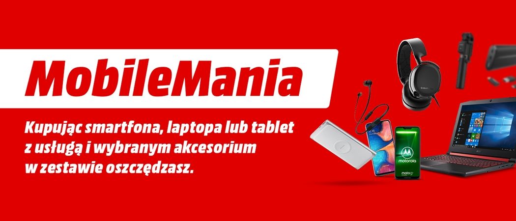 Promocja "MobileMania" w Media Markt - kup wybrany sprzęt w zestawie z akcesorium i zyskaj rabat!