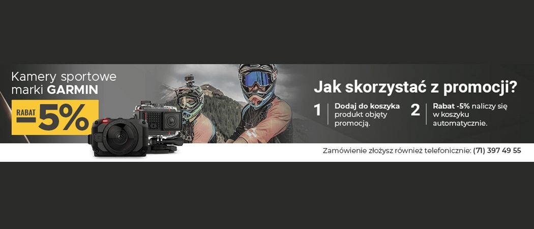 Promocja Neo24 na kamery sportowe - kup taniej promocyjną kamerę sportową GARMIN!