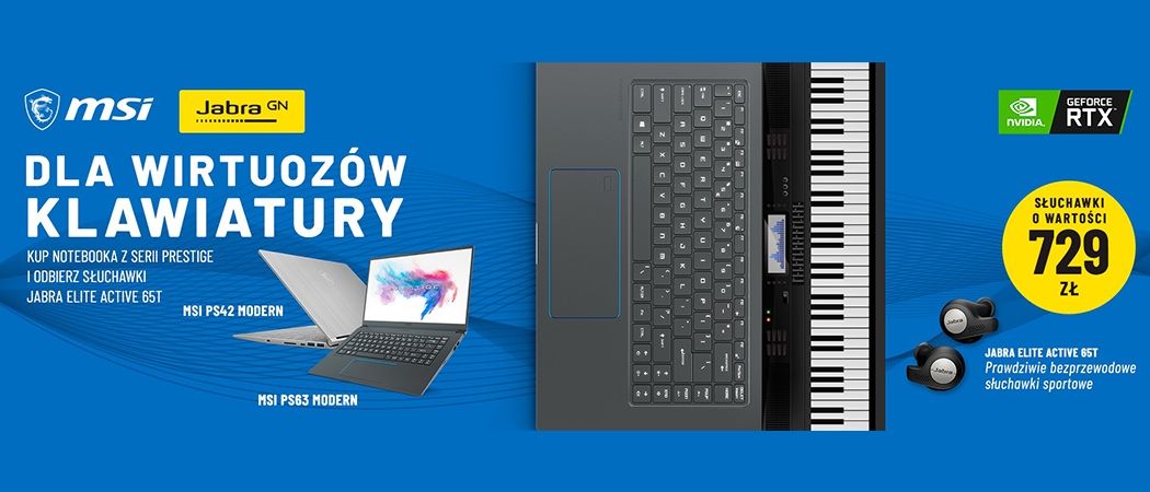 Promocja na laptopy MSI - kup wybrany laptop i odbierz słuchawki bezprzewodowe w prezencie!