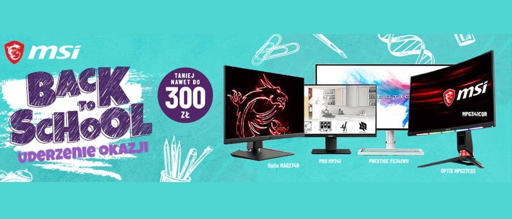 Promocja MSI w RTV EURO AGD - kup wybrany monitor MSI nawet do 300 zł taniej!