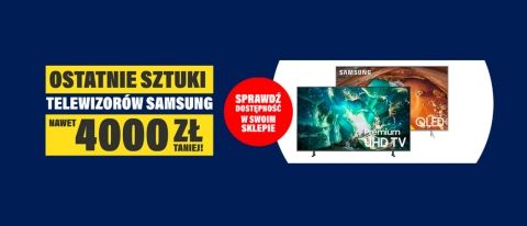 Promocja na telewizory SAMSUNG w RTV EURO AGD