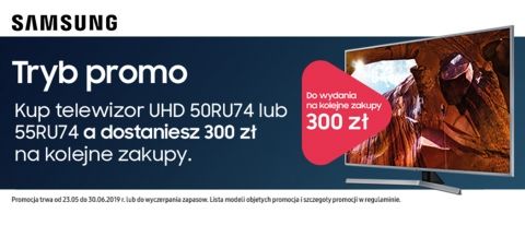 Promocja na telewizory SAMSUNG w NEONET