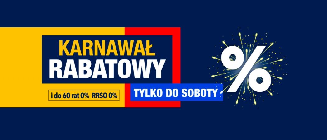 Promocja KARNAWAŁ RABATOWY w RTV EURO AGD - kup jeszcze taniej promocyjne RTV!